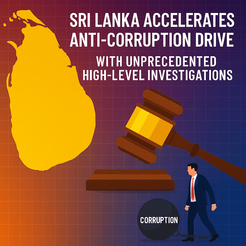 Sri Lanka Accelerates Anti-Corruption Drive with Unprecedented High-Level Investigations.