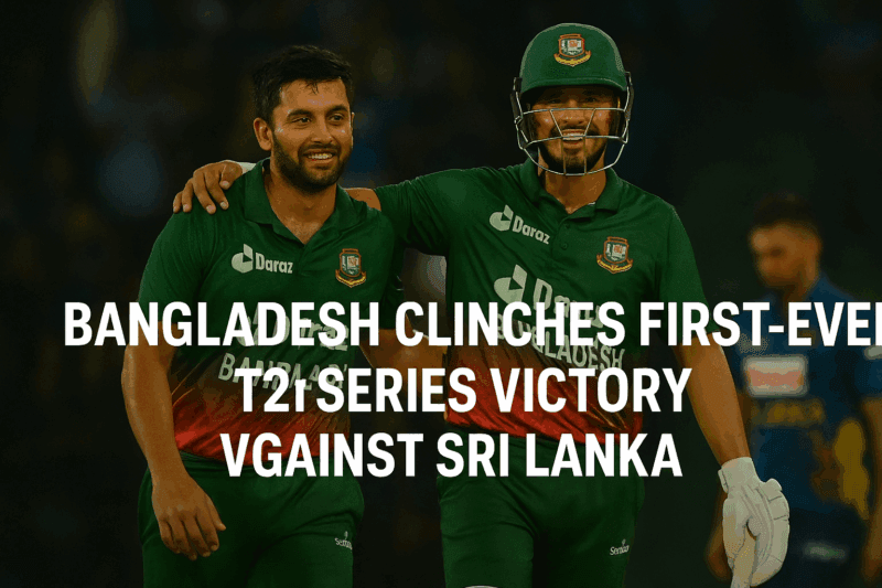 Bangladesh Clinches First-Ever T20I Series Victory Against Sri Lanka