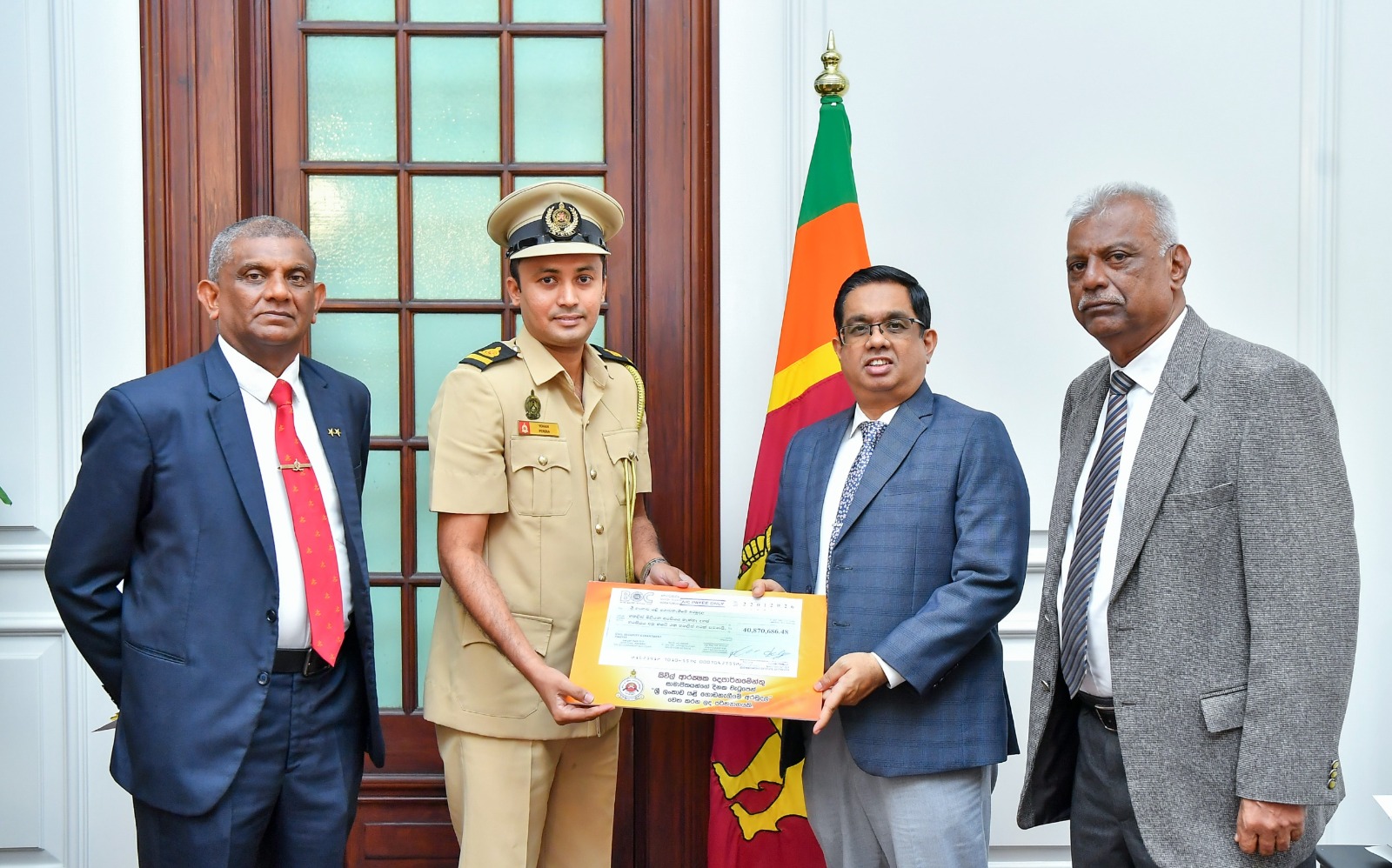 சிவில் பாதுகாப்புத் திணைக்கள உறுப்பினர்களின் ஒரு நாள் சம்பளம் ‘Rebuilding Sri Lanka’ நிதியத்திற்கு நன்கொடையாக வழங்கப்பட்டது