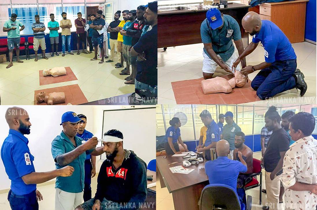 மீன்பிடி சமூகத்தினருக்கான அடிப்படை வாழ்க்கை ஆதரவு பயிற்சி திட்டத்தை கடற்படை நடத்தியது