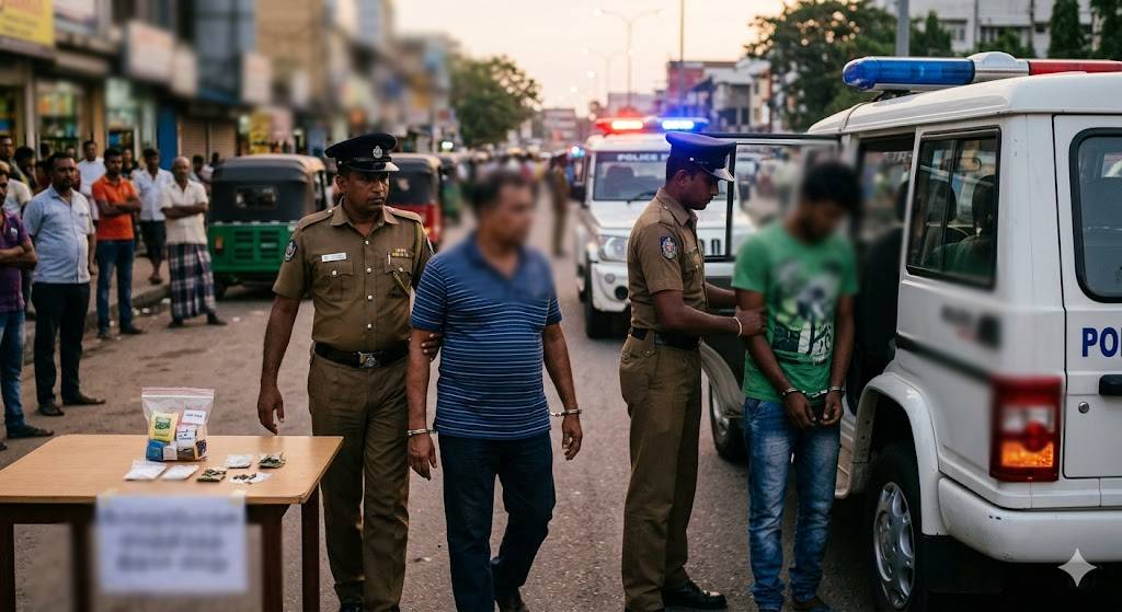 கணேமுல்லா பகுதியில் போதைப்பொருள் வைத்திருந்த இருவர் கைது