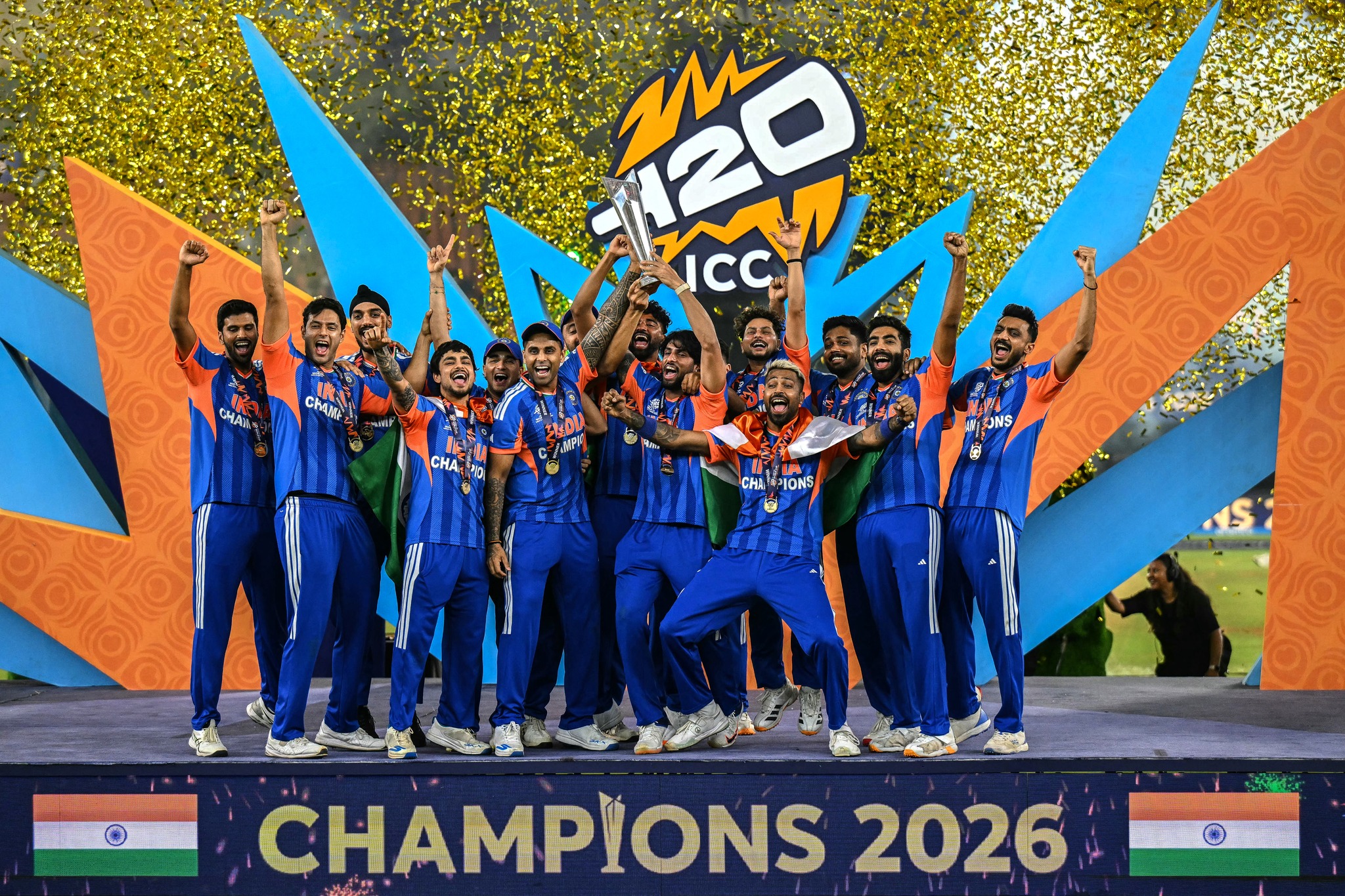 மூன்றாவது முறையாக டி20 உலகக் கிண்ணத்தை தன்வசமாக்கியது இந்திய அணி!