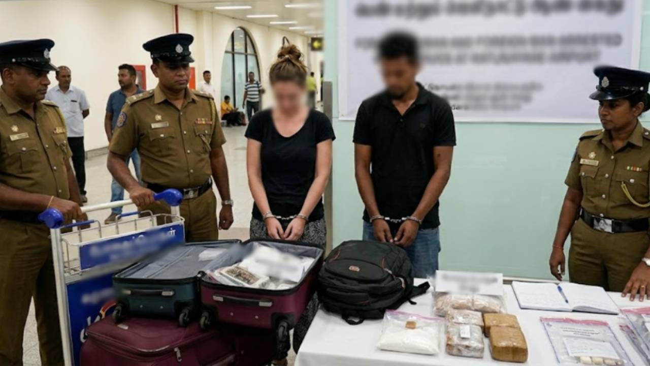 கட்டுநாயக்க விமான நிலையத்தில் போதைப்பொருள் பறிமுதல் ; இரு வெளிநாட்டவர்கள் கைது