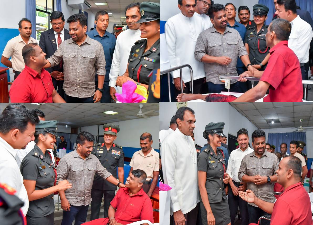 “ரணவிரு செவனா” நிலையத்தில் சிகிச்சை பெற்றுவரும் படைவீரர்களின் நலம் குறித்து ஜனாதிபதி விசாரித்தார் “ரணவிரு செவனா” நிலையத்தில் சிகிச்சை பெற்றுவரும் படைவீரர்களின் நலம் குறித்து ஜனாதிபதி விசாரித்தார்
