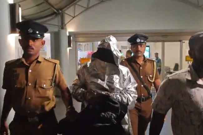 அசர்பைஜானில் கைது செய்யப்பட்டபட்டுவைத்தே சாமர நாட்டிற்கு அழைத்து வரப்பட்டார்