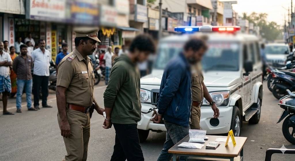 போதைப்பொருளுடன் இருவர் கைது போதைப்பொருளுடன் இருவர் கைது